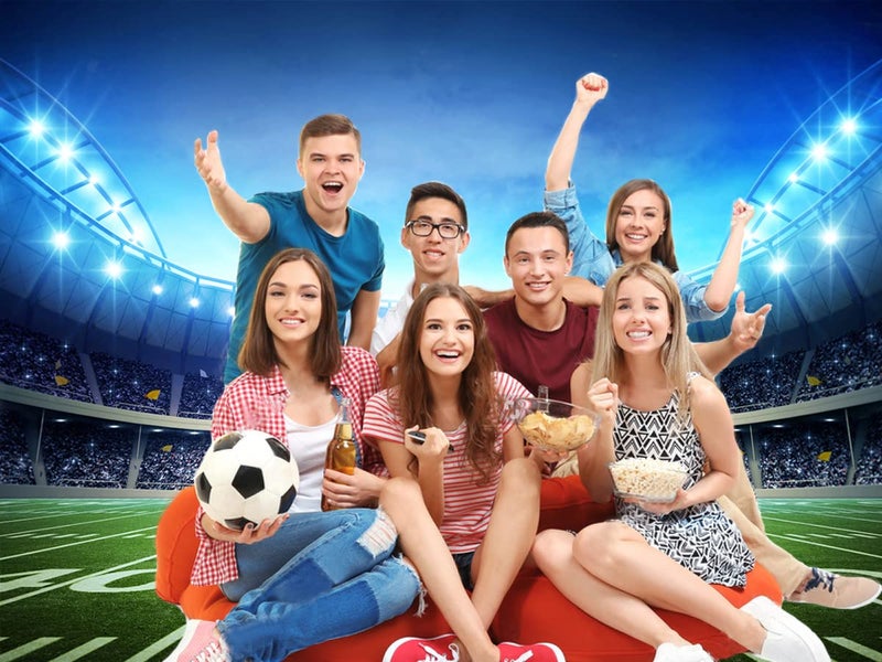 CHAIYA Super Bowl Sport Theme Party Decorations Football Backdrop Background for Tailgate Sports Birthday Party Cake Table Photo Booth Decoration (7x5ft) - Image 2